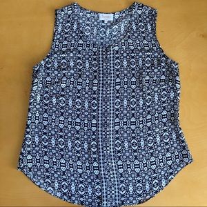 Laundry by Shelli Segal Sleeveless Lightweight Shirt